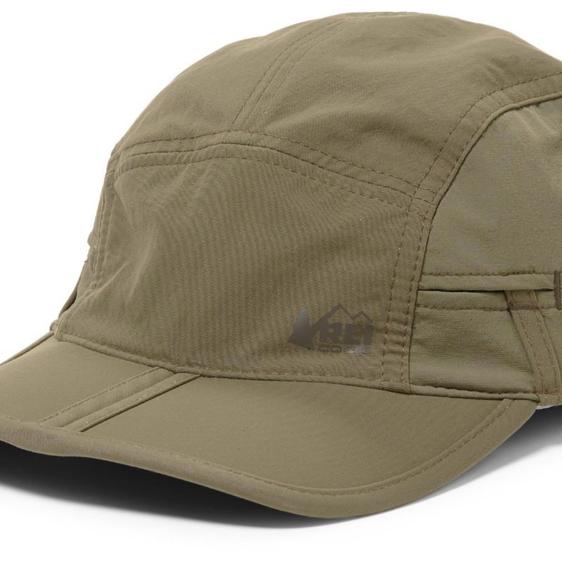 REI Screeline Cap- Army Cot Green on white background.