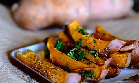 Sweet potato wedges