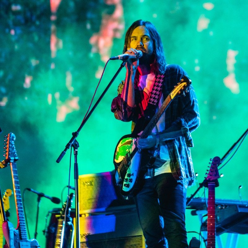 Tame Impala performing in 2019 at the Flow Festival.