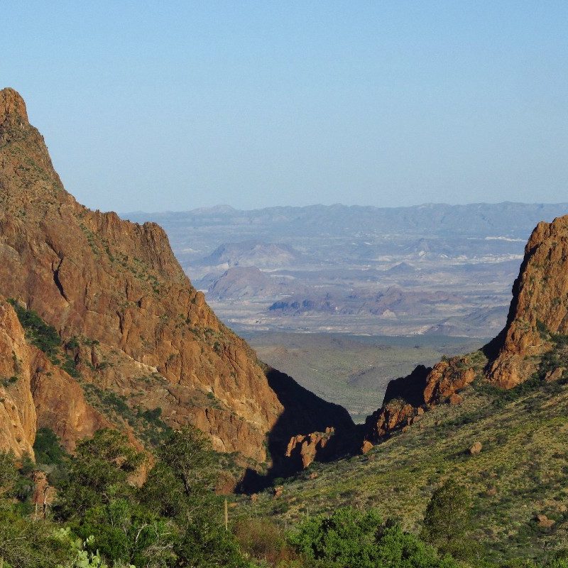 The Window View Trail in Chisos Basin, Big Bend National Park.
