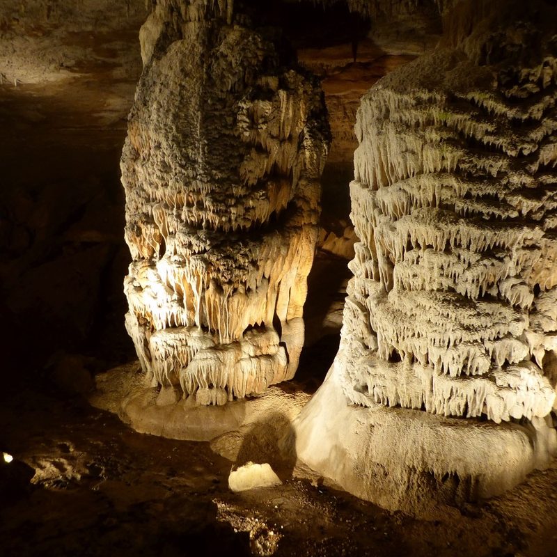Inside the Fantastic Caverns in Springfield, Missouri.