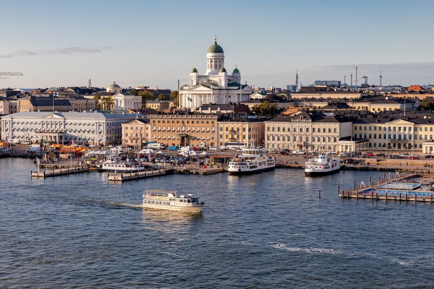 A view of Helsinki and the Gulf of Finland