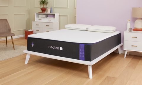 The Nectar Premier memory foam mattress in a bedroom.