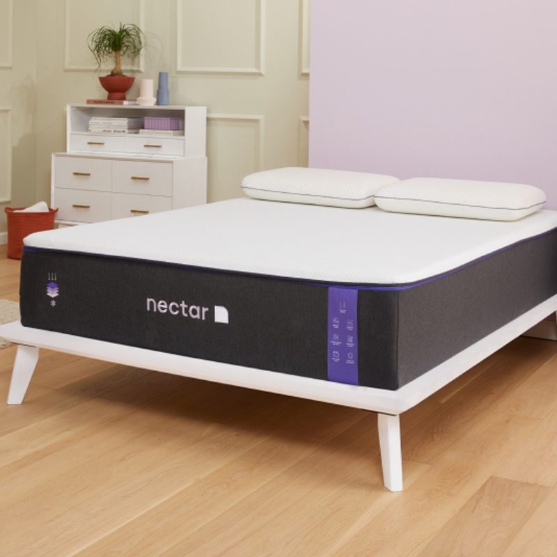 The Nectar Premier memory foam mattress in a bedroom