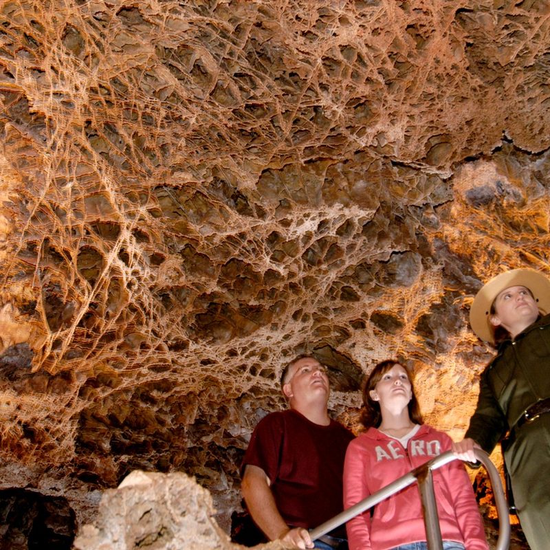 Inside the cave at Wind Cave National Park in South Dakota.