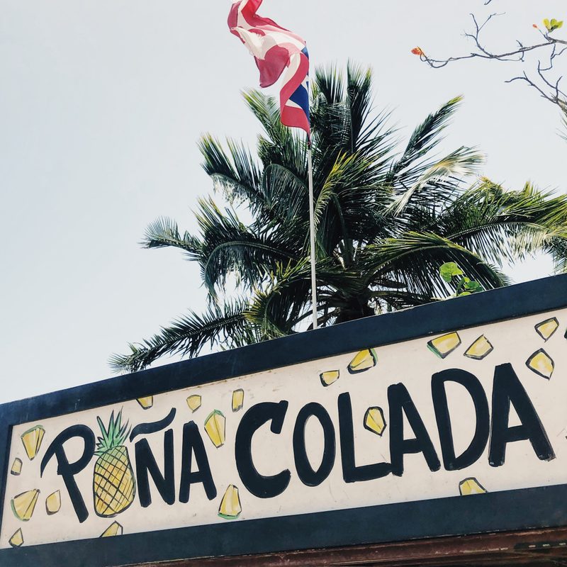 Pina Colada stand in Puerto Rico