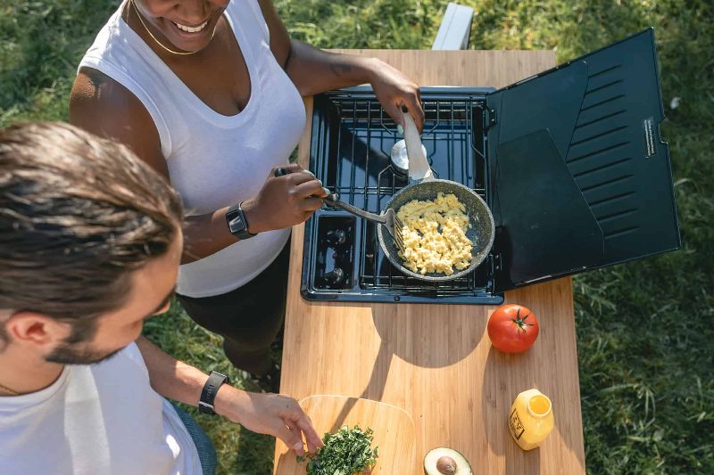 Cabana pull out grill.