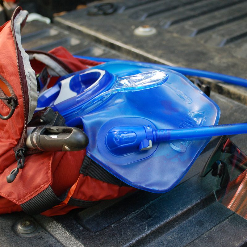 The Camelbak Repack LR4 now includes the quick disconnect seen here.