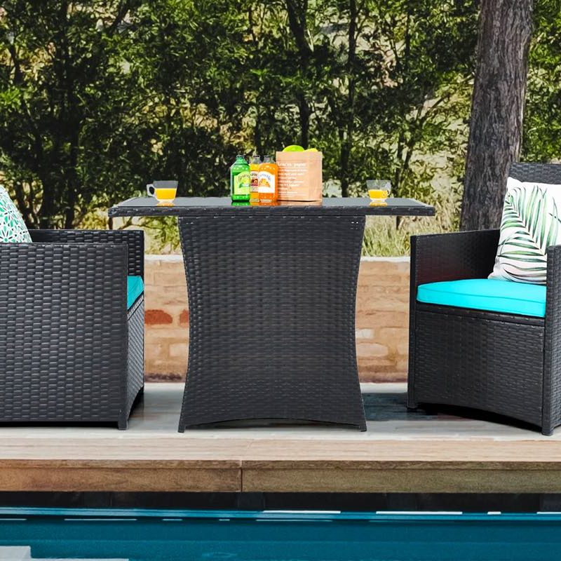 The Christina two-person patio arrangement awaits poolside.