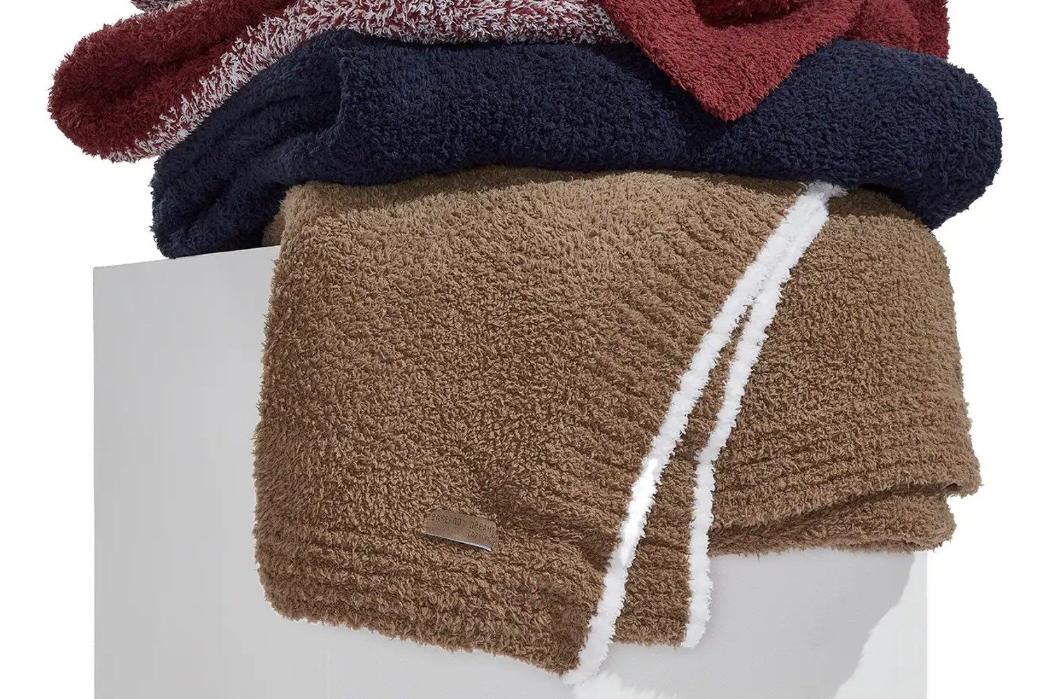 Barefoot Dreams Luxe Heathered Stripe Throw Blanket