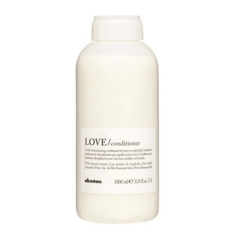 Davines love curls conditioner bottle. 