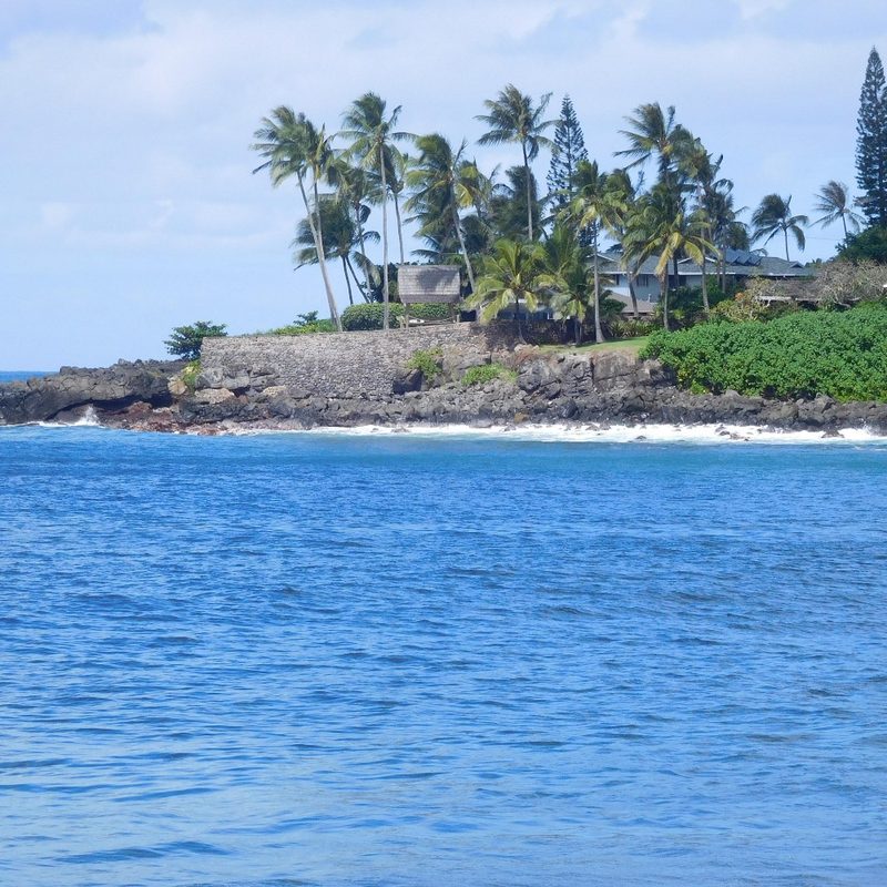 The beach at Waimea Bay, Oahu, Hawaii.