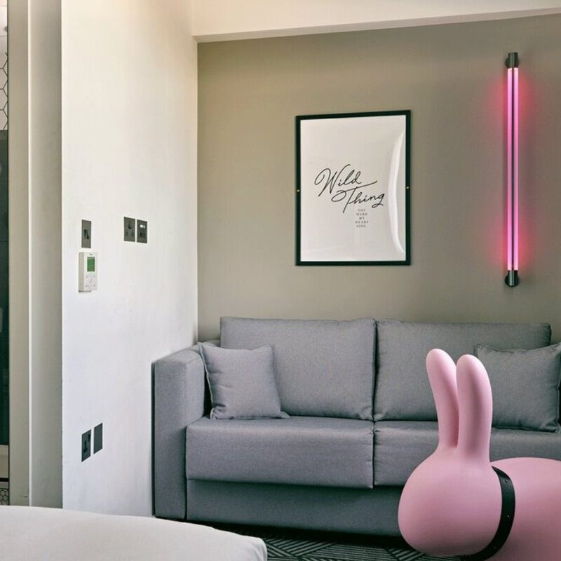 Hotel room at Assembly London.