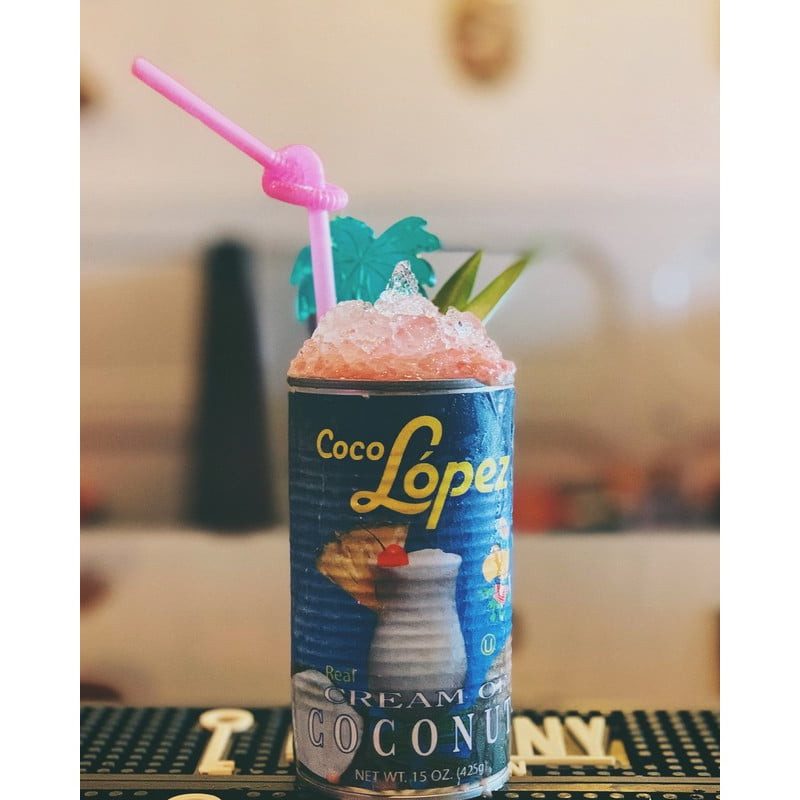pina colada in a coco lopez can.