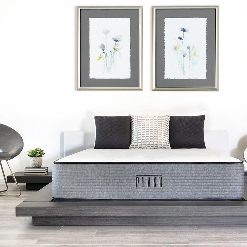 The Plank Luxe Hybrid mattress from Brooklyn Bedding.