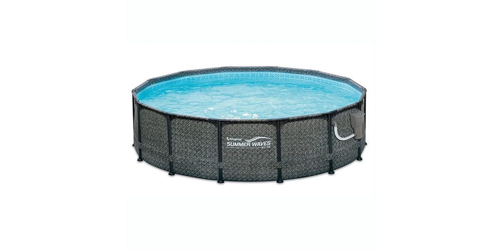 Summer Waves Plastic Frame Set Pool on a white background.
