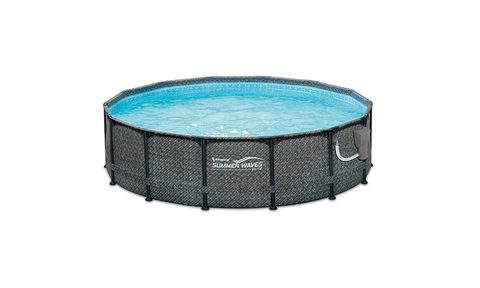 Summer Waves Plastic Frame Set Pool on a white background.
