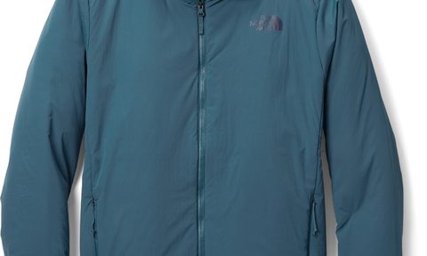 A blue North Face Ventrix Insulated Hoodie.