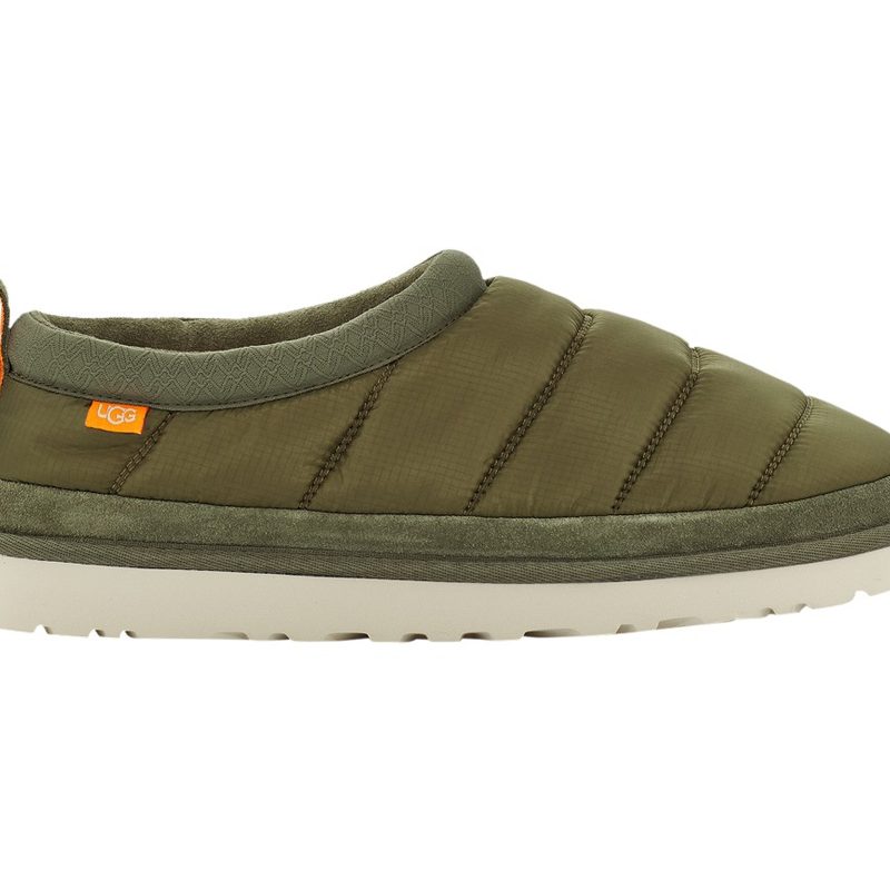 UGG Tasman shoes over a plain background.