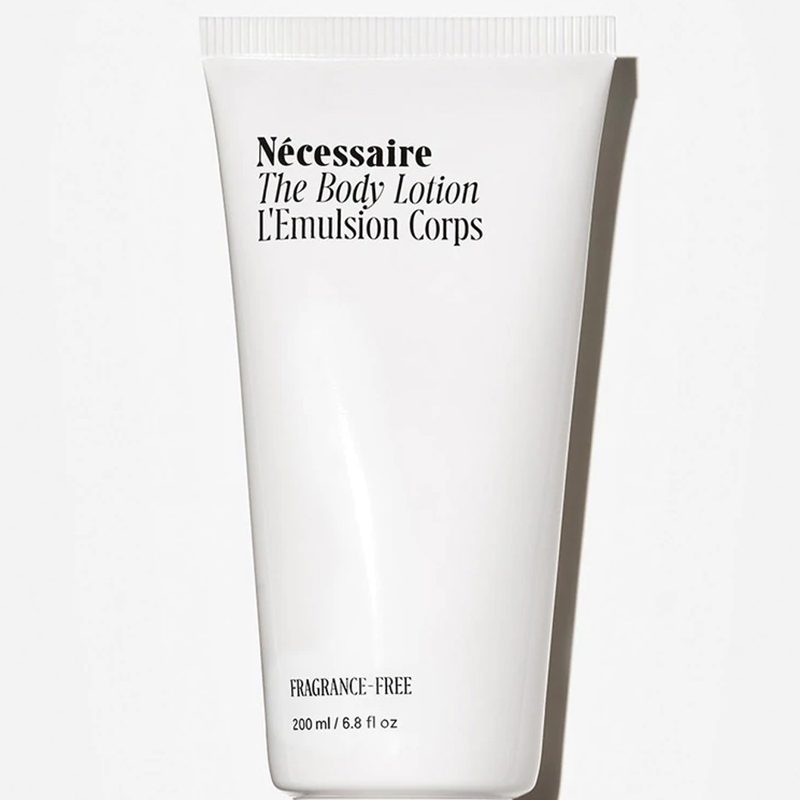 A tube of Nécessaire The Body Lotion.