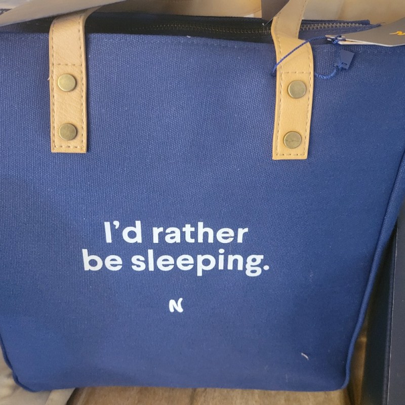 A bag full of goodies from Nolah Sleep.
