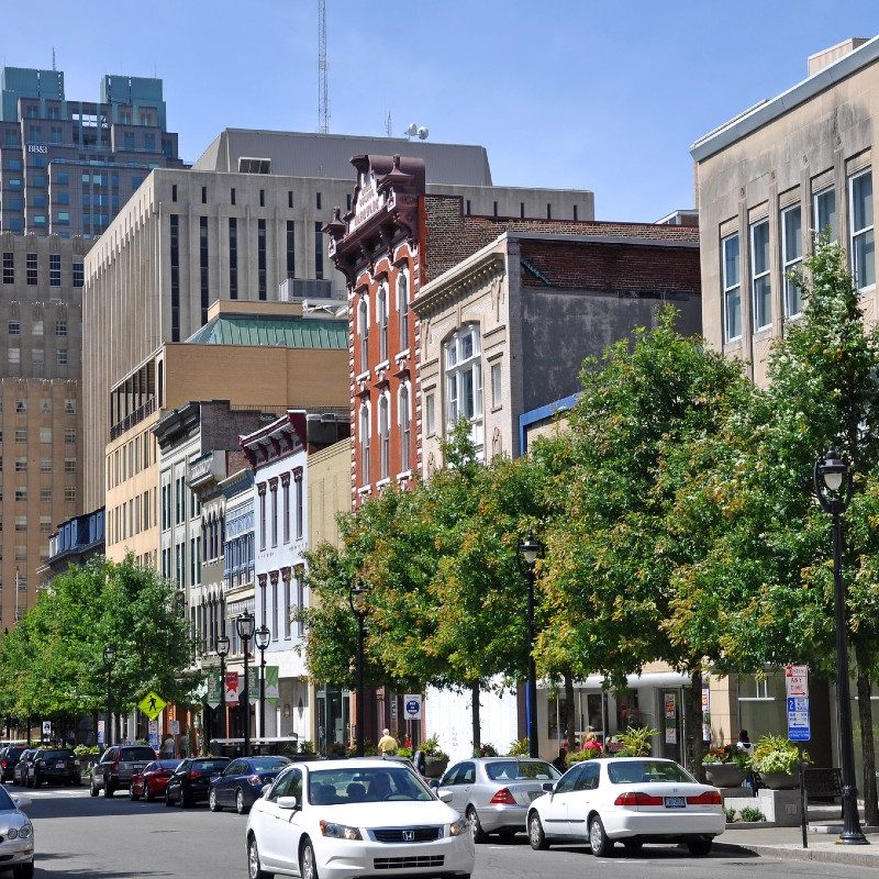 Fayettville Street in Raleigh, North Carolina