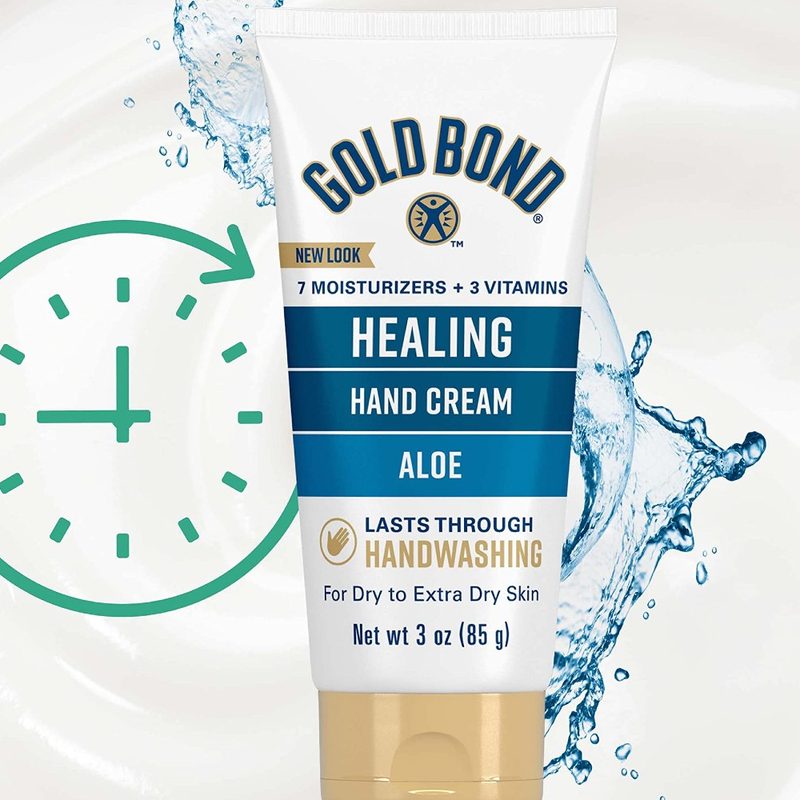 A tube of Gold Bond Ultimate Healing Hand Cream.