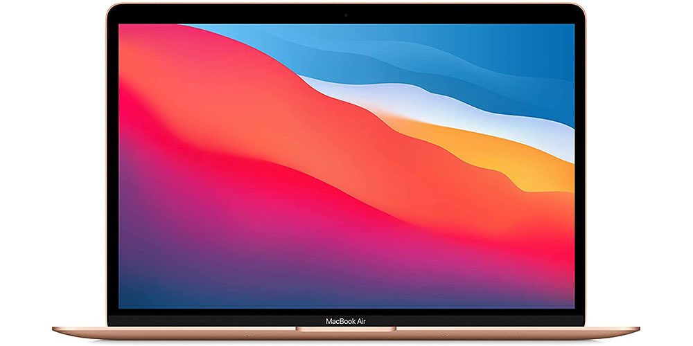 Apple MacBook Air on a white background.