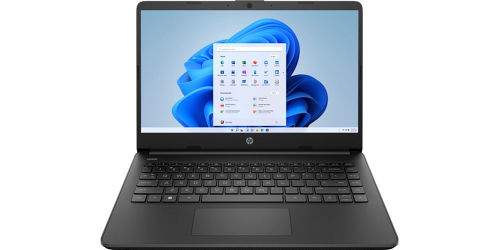 HP 14-inch Laptop on a white background.