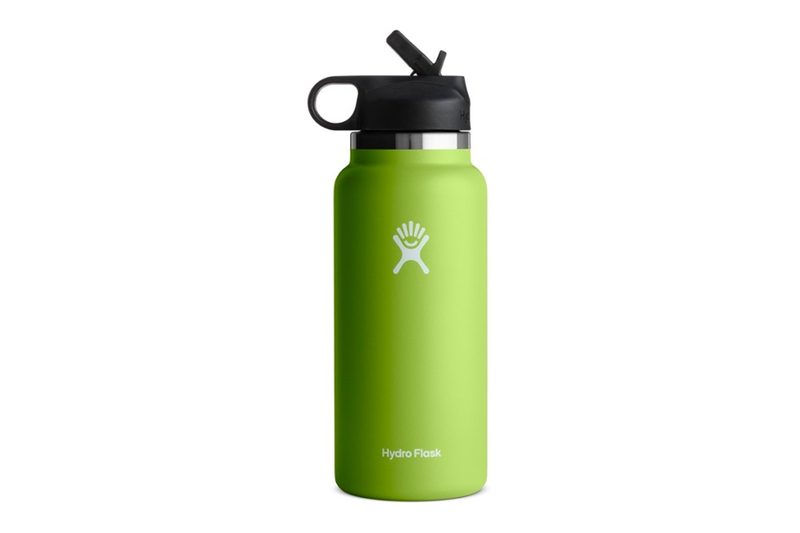 The Hydro Flask 32-ounce Wide-Mouth Vacuum with Flex Straw lid.