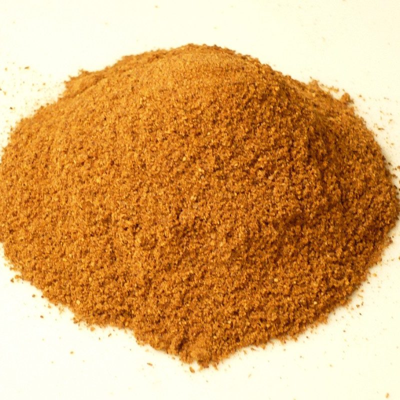 Ground, powdered berbere spice.