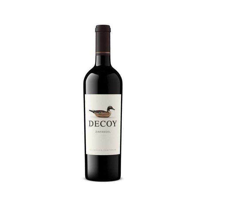 A bottle of Decoy Zinfandel
