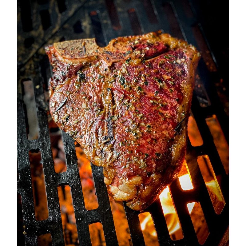 Steak on a grill