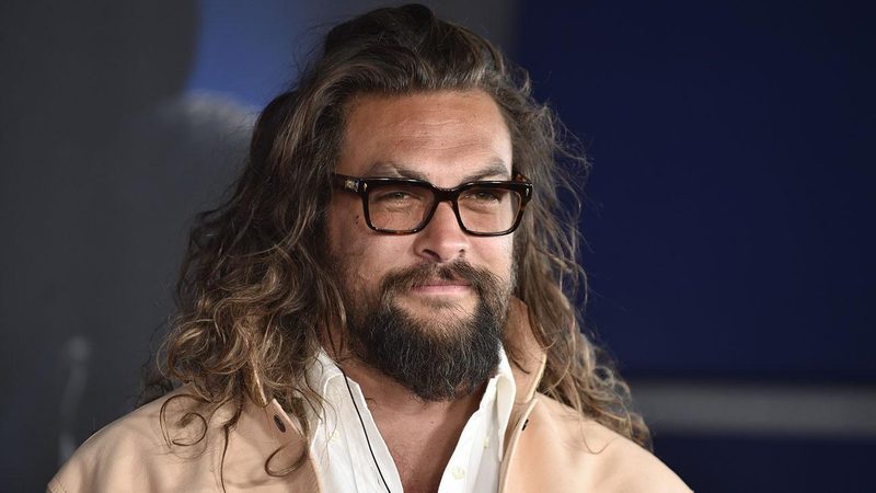 Jason Mamoa with curly hair