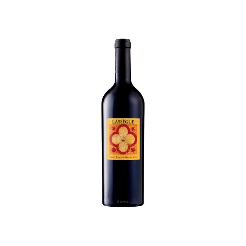 Chateau Lassegue Bordeaux wine bottle.