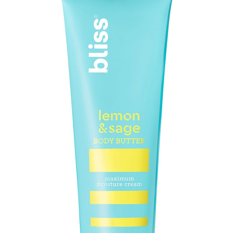 A tube of Bliss Lemon & Sage Body Butter.
