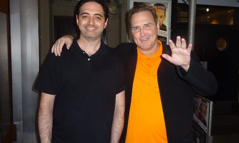 Norm Macdonald (right) with a fan in 2016.