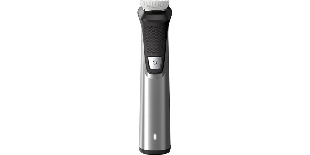 Philips Norelco Multigroom 9000 on a white background.