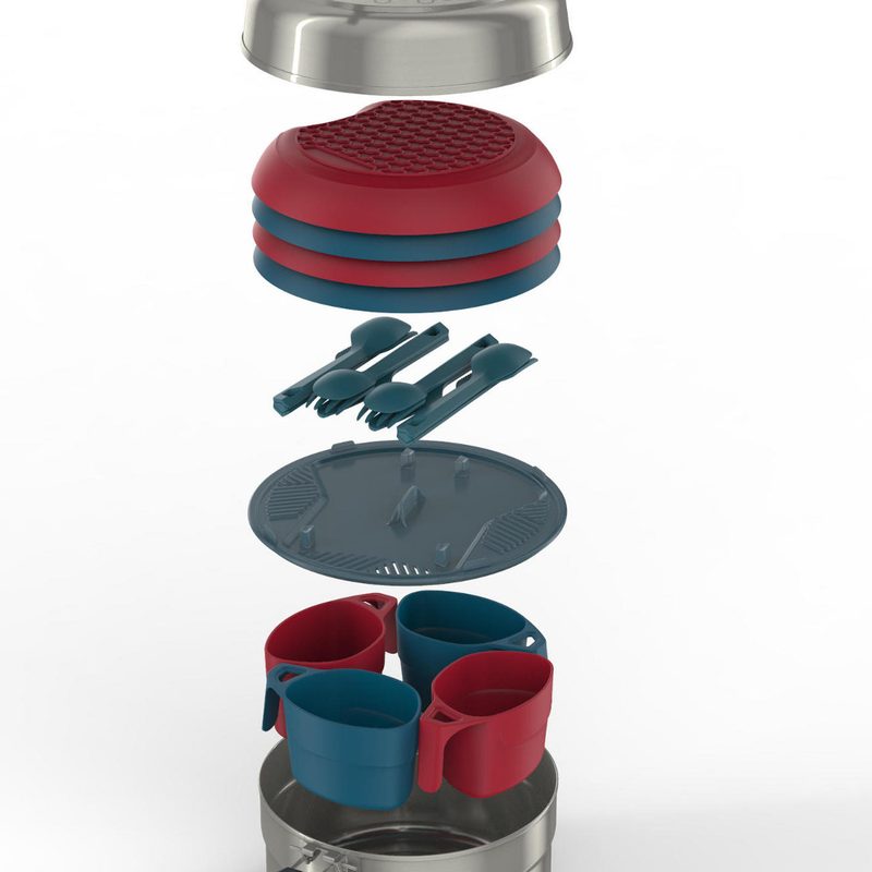 How the Quecha camp cookset nestles together.