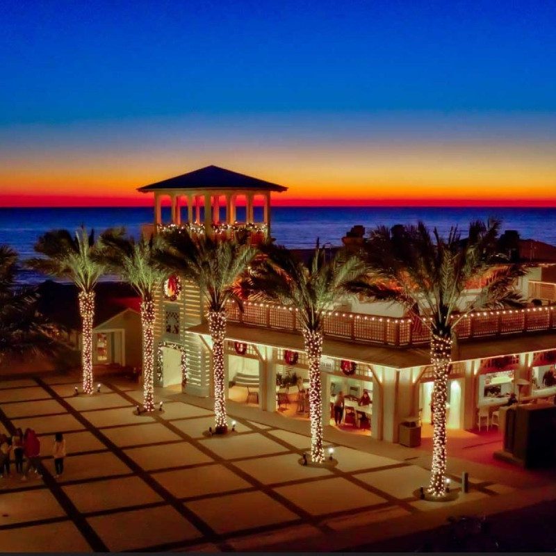 Seaside, Florida's piazzetta.