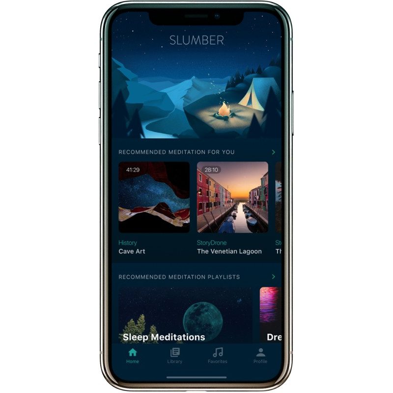 The Slumber app screenshot.