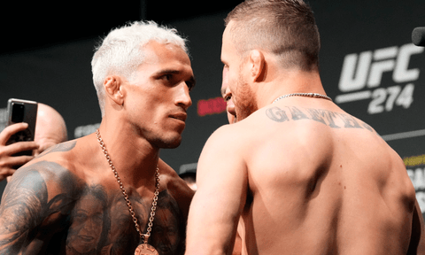 ufc 274 time oliveira vs  gaethje face to