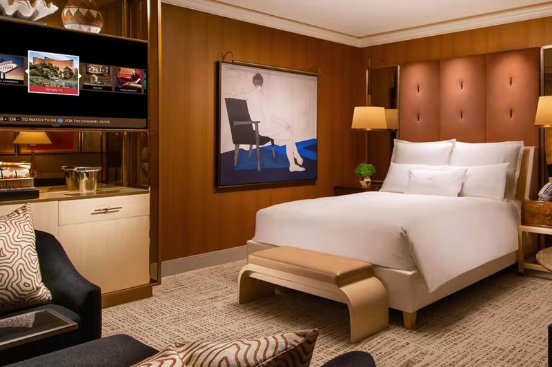 A hotel room at Wynn Las Vegas.