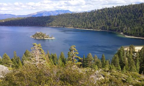A view of Lake Tahoe from Emerald Bay (California) State Park