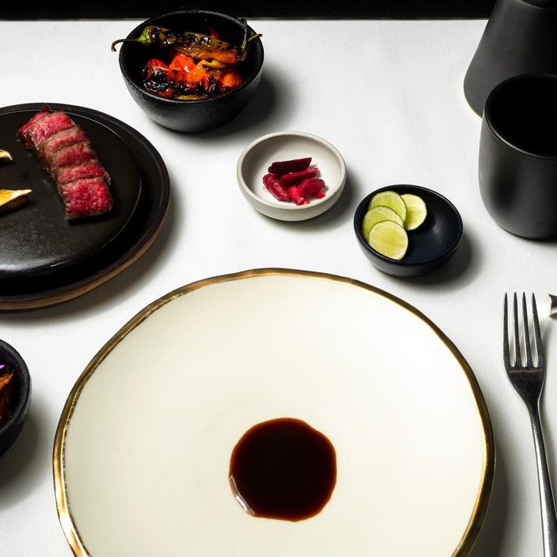 A Carne Asada course and presentation of American Beef at Californios in San Francisco.