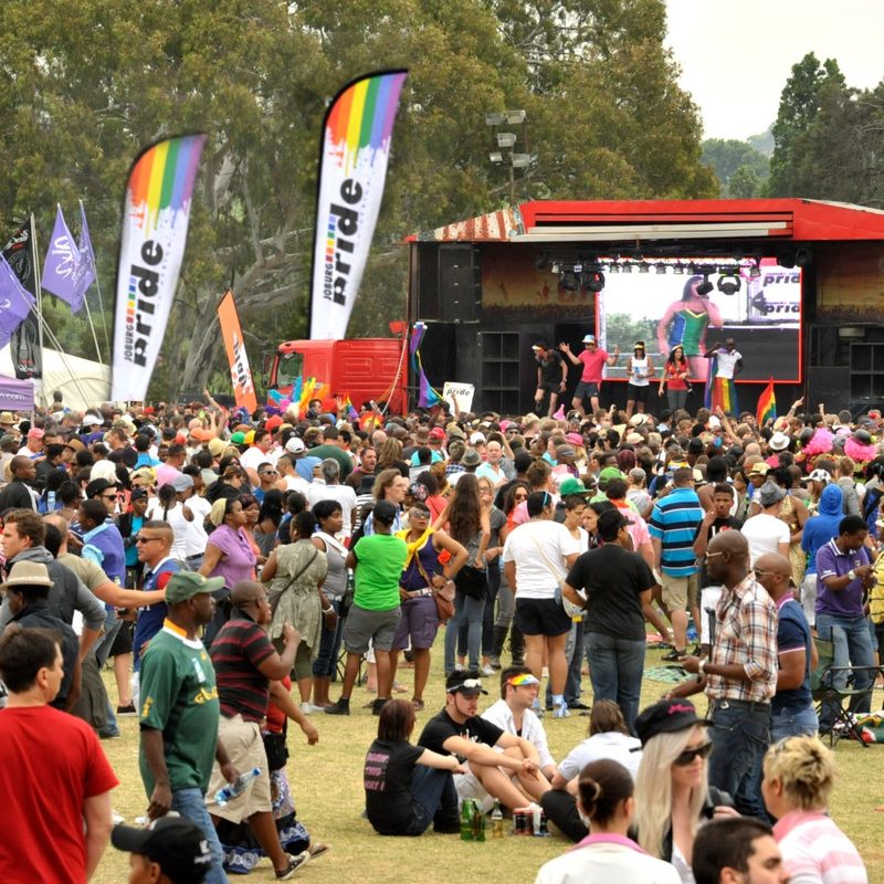 The annual gay pride festival at Zoo Lake