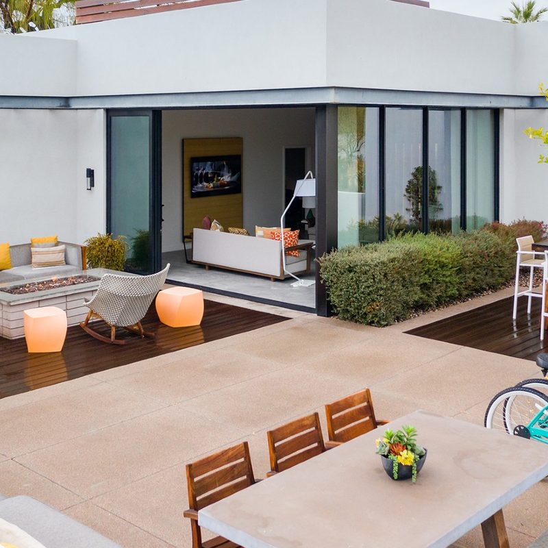A patio connecting to a suite at the Andaz Scottsdale