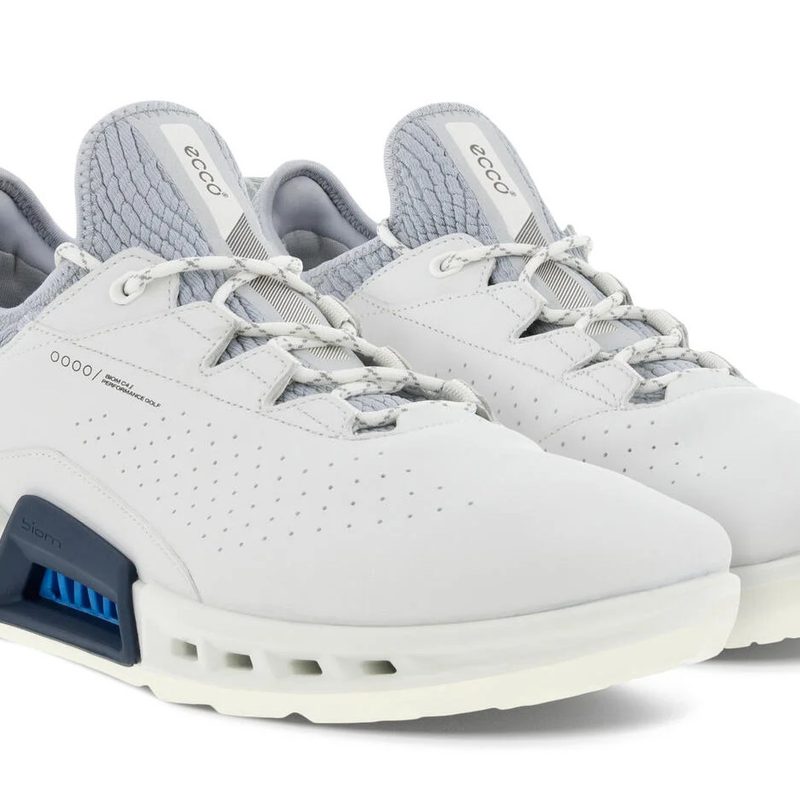 Ecco Biom C4 golf shoes in white.
