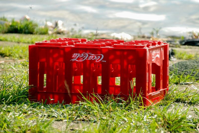 Empty Coca-Cola case, Mahamaya Lake