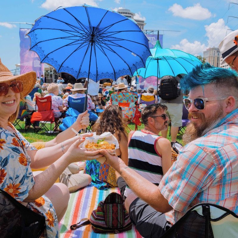 French Quarter Fest revelers enjoy some homecooked, New Orleans food